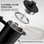 Secura 34 oz French Press Coffee Maker - Black