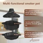 Aurionix 3-in-1 Pre-Seasoned Cast Iron Pan