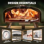 Bakejoy Outdoor Pizza Oven with Thermometer and Stones