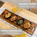 Matte Black Ceramic Baking Dishes Set of 4