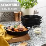 Matte Black Ceramic Baking Dishes Set of 4