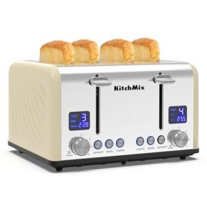 KitchMix 4-Slice Stainless Steel Bagel Toaster