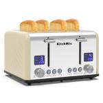 KitchMix 4-Slice Stainless Steel Bagel Toaster