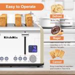KitchMix 4-Slice Stainless Steel Bagel Toaster