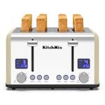 KitchMix 4-Slice Stainless Steel Bagel Toaster