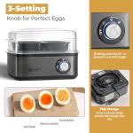 Annie & Mia Electric Egg Cooker, 8 Eggs Capacity