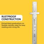 6-Inch Flex Stainless Steel Ruler by General Tools