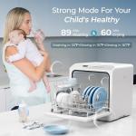 Portable Mini Dishwasher with 6 Wash Programs