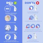 Blesgam 700W Handheld Clothes Steamer for Travel