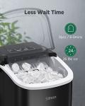 Compact Self-Cleaning Ice Maker for Home and Parties