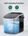 Compact Self-Cleaning Ice Maker for Home and Parties