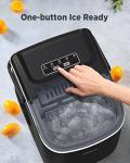 Compact Self-Cleaning Ice Maker for Home and Parties