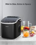 Compact Self-Cleaning Ice Maker for Home and Parties