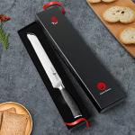 TUO 9-Inch Serrated Bread Knife with Pakkawood Handle