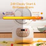 Joydeem 6-Cup Ceramic Rice Cooker, PFOA Free