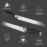 TUO 9-Inch Serrated Bread Knife with Pakkawood Handle