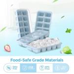 DOQAUS 4 Pack Silicone Ice Cube Trays