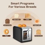 Mecity Touch Screen 2 Slice Stainless Steel Toaster