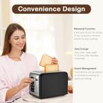 Mecity Touch Screen 2 Slice Stainless Steel Toaster