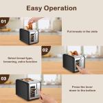 Mecity Touch Screen 2 Slice Stainless Steel Toaster