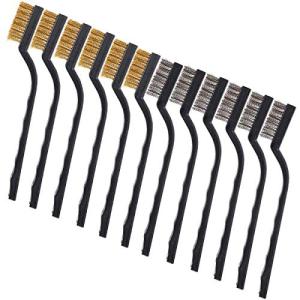 12-Piece Wire Brush Set for Rust and Slag