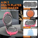 4 in 1 Mini Waffle and Doughnut Maker Set