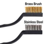 12-Piece Wire Brush Set for Rust and Slag