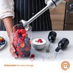 MasterChef Handheld Immersion Blender with Whisk & Frother