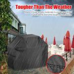 Waterproof BBQ Grill Cover, 55 inch, Black