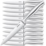 Aiheal Stainless Steel Steak Knife Set of 12