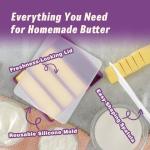 Silicone Butter Molds with Lid and Spatulas