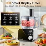 COOKLEE 600W Food Processor with 6 Functions