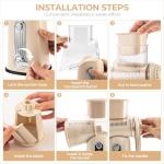 SUSTEAS Rotary Cheese Grater with 5 Blades