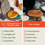 Bella Flip-n-Store Waffle Maker with Nonstick Plates