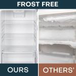 Upstreman 11.6 Cu.Ft. Stainless Steel Double Door Refrigerator