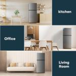 Upstreman 11.6 Cu.Ft. Stainless Steel Double Door Refrigerator