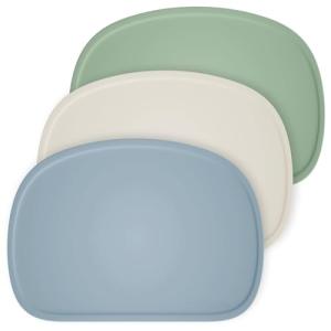 Set of 3 Non-Slip Silicone Placemats for Kids