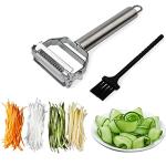 Sunkuka Stainless Steel Julienne Peeler and Cutter