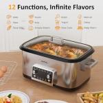 Sunvivi 8 Quart Programmable Multi-Cooker & Roaster