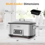 Sunvivi 8 Quart Programmable Multi-Cooker & Roaster