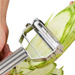 Sunkuka Stainless Steel Julienne Peeler and Cutter
