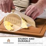 3-Piece Bamboo Cutting Board Set with Juice Grooves