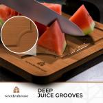 3-Piece Bamboo Cutting Board Set with Juice Grooves