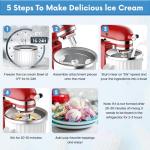 Ice Cream Maker Attachment for KitchenAid Mixers