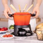 Mabeeze Cast Iron Fondue Set with Accessories