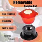 Mabeeze Cast Iron Fondue Set with Accessories