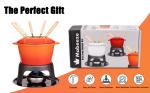 Mabeeze Cast Iron Fondue Set with Accessories