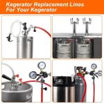 10FT Kegerator Dual Line Beer & CO2 Kit