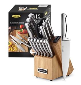 McCook® German Stainless Steel Knife Set with Sharpener