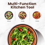 Large 3-in-1 Salad Spinner with Slicer & Bowl